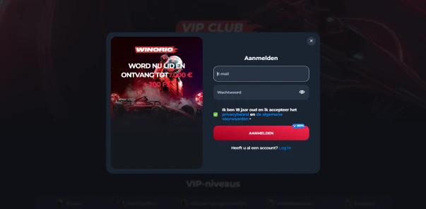 Winorio Casino | Snel inloggen op elk apparaat